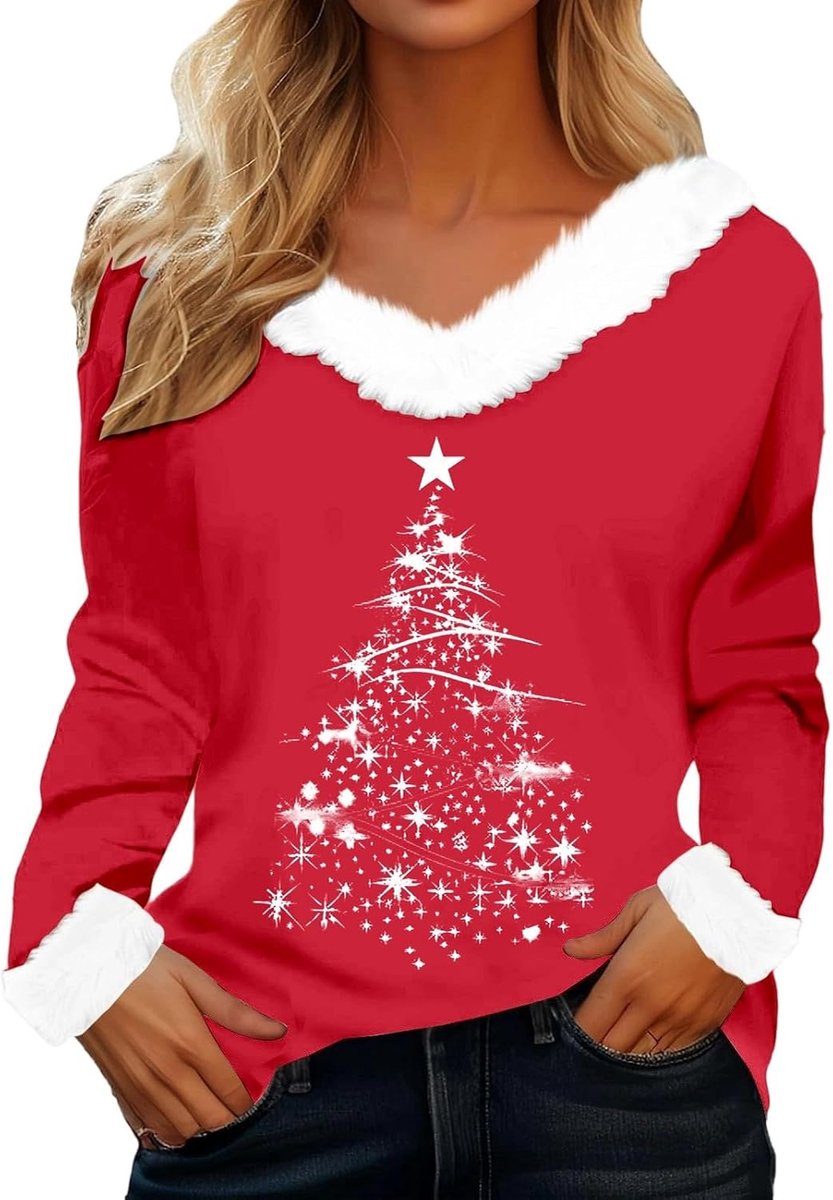 T-shirt voor dames, katoen, lange mouwen, kort, basic, top, ronde hals, V-hals, boothals, effen, casual, comfortabel, zacht, ademend, licht, A1