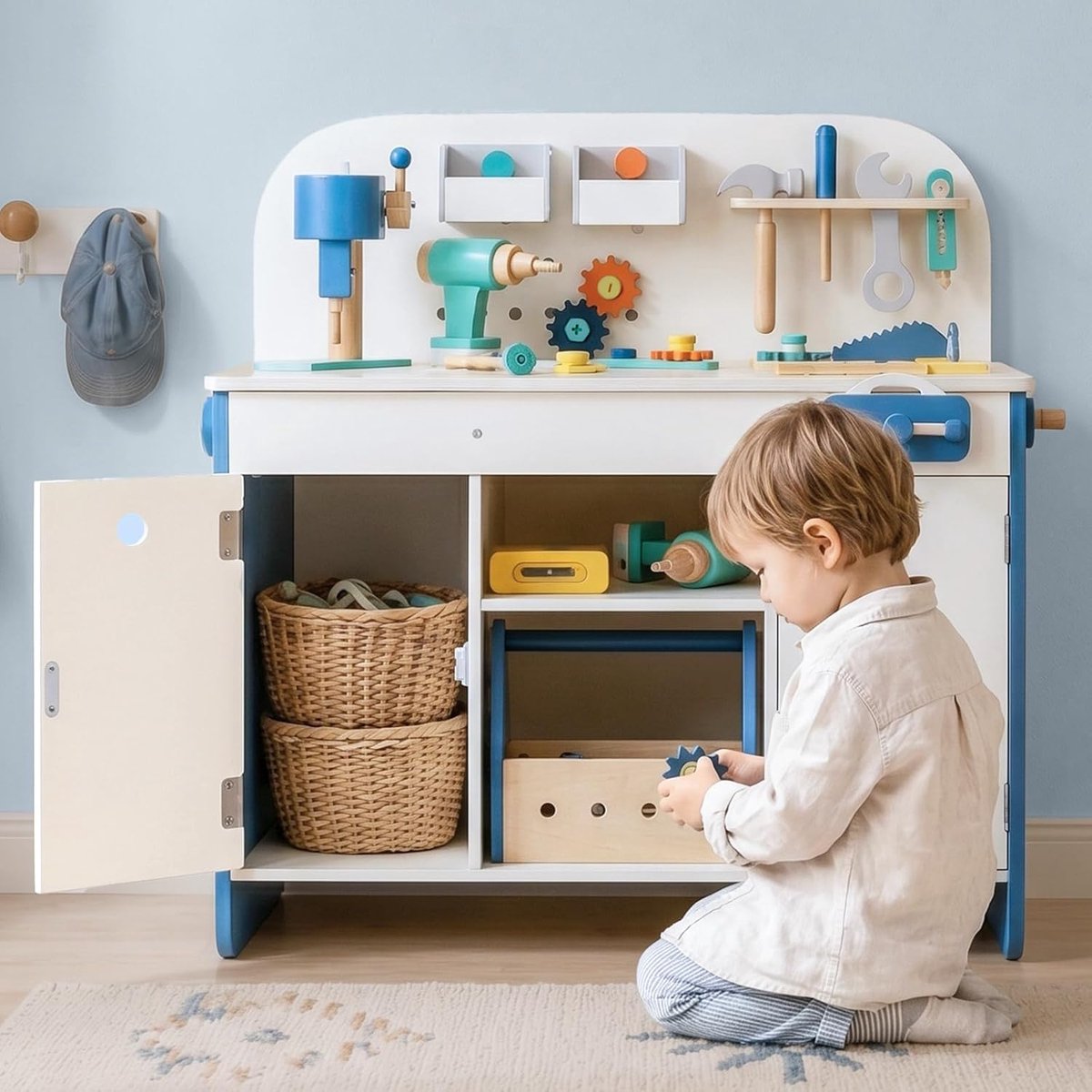 Werkbanc Set 40+ Delen Houten Gereedschapskist