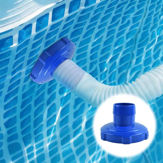1 stuk zwembadslangadapter skimmer voor inloopzwembaden (blauw) — afbeelding 3