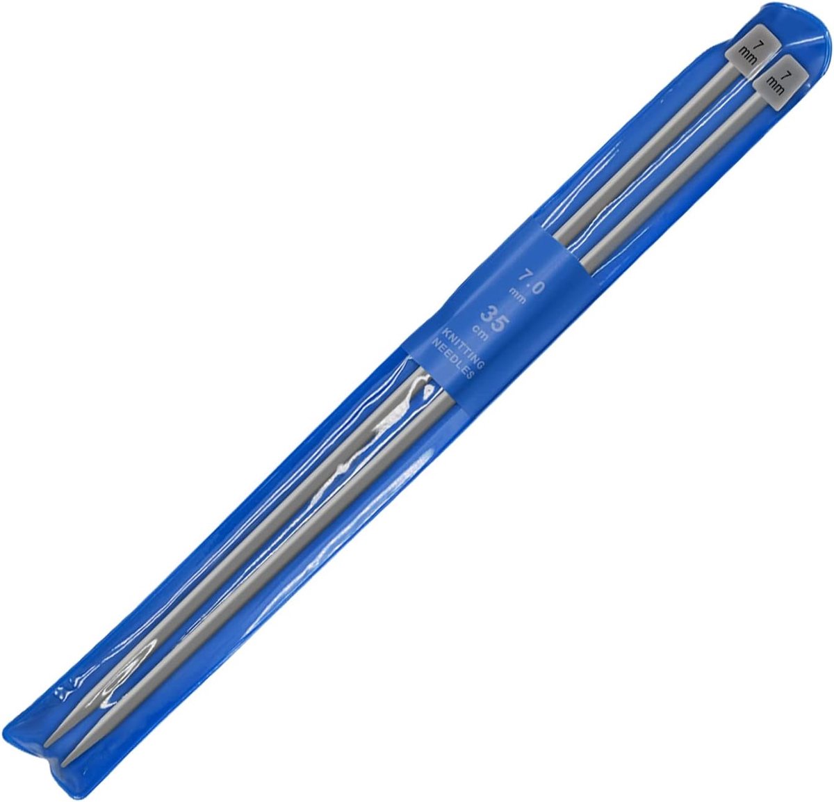 2 Stks/set 35 cm Lange Enkele Punts Breinaald Aluminium Klassieke Breien Pins Trui Naalden Voor Handgemaakte Weave Diy Gereedschap (7 mm)