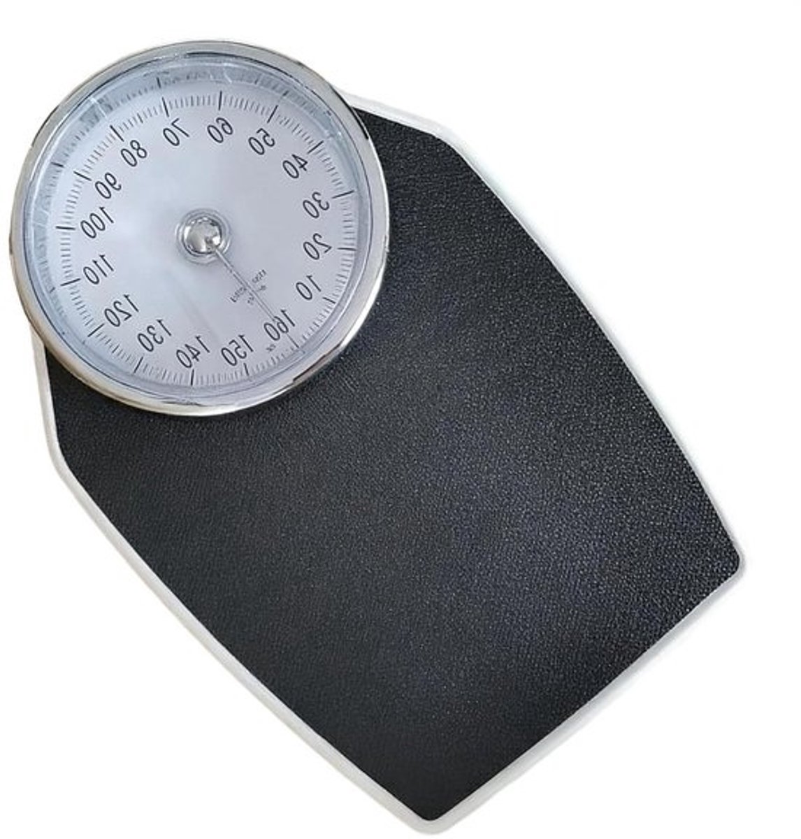 Mechanische weegschaal - Lichaamsmeter - Gewichtscontrole thuis - Geen batterijen nodig - Tot 160 kg - Zwart