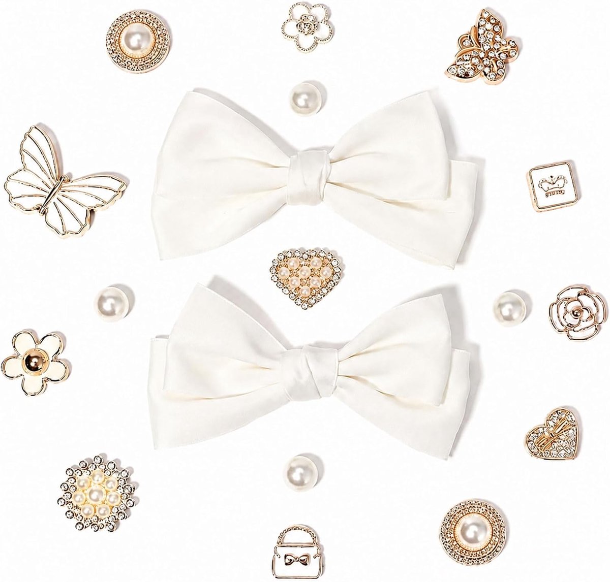 Bedels voor Dames, Strass Gouden Schoenclips Broche Pinnen Accessoires, DIY Schoenversieringen Schoengespen voor Alledaags, Sandalen, Feest & Party