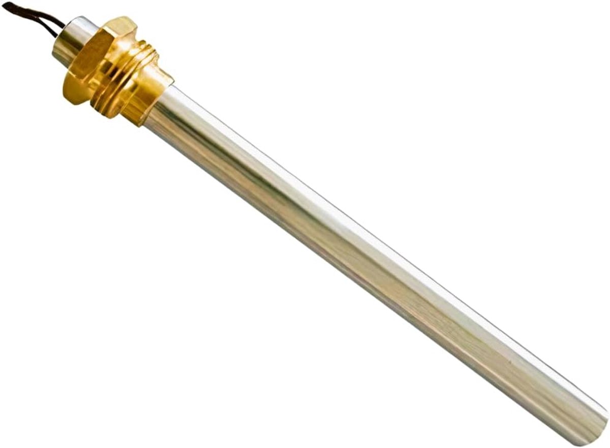 Ontstekingsweerstand voor pelletkachels. Eigenschappen: 3/8 inch aansluiting; diameter 9,9 mm; lengte 140 mm (totaal) of 130 mm (tot aan de schroefdraad); vermogen: 270 W.