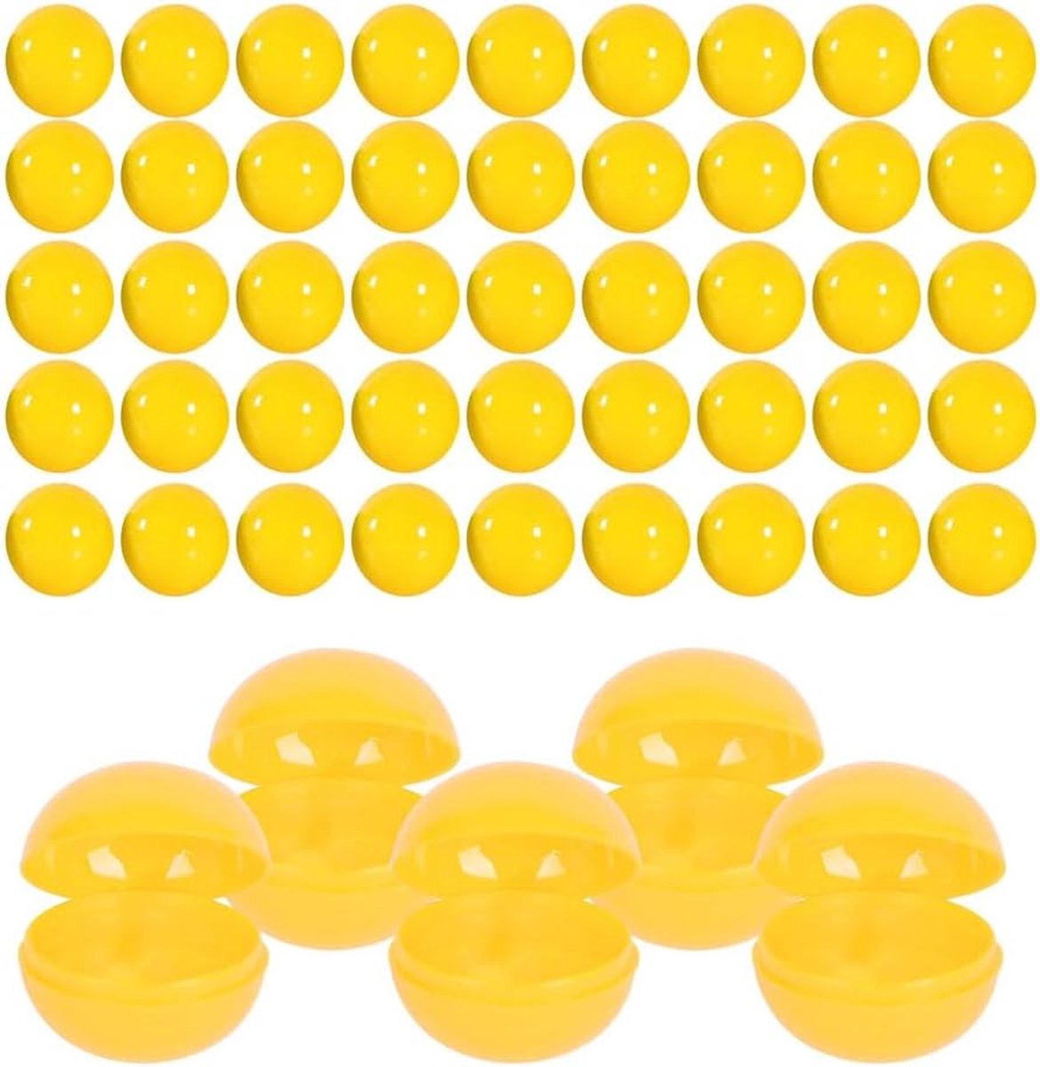 50 stuks loterijballen, 3 cm, lottoballen, ballen voor feestjes, vullen, kleurrijke bingo ballen, vulbare ballen ornament zonder nummer, plastic ballen om te vullen voor familiespelletjes