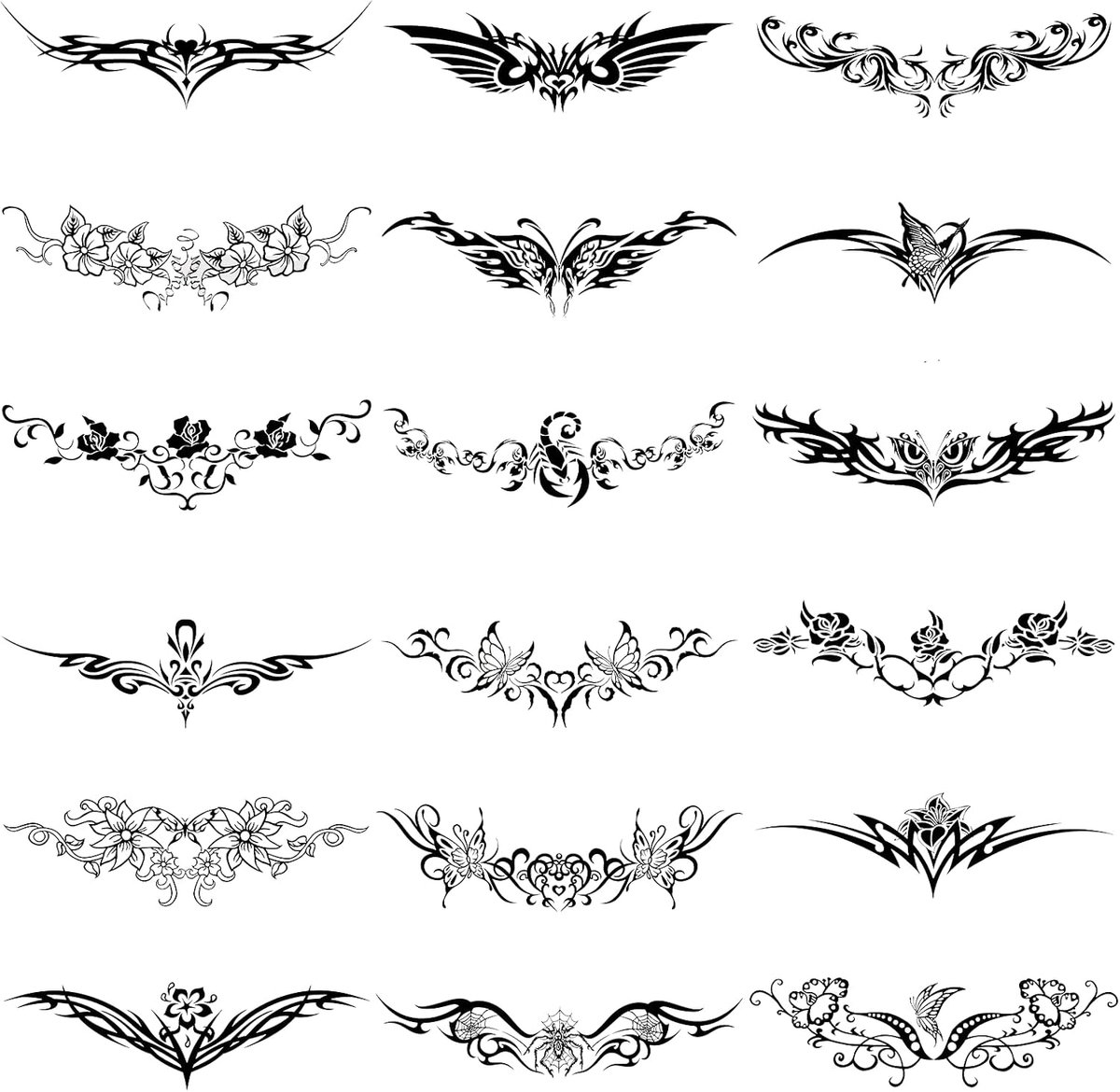 Tijdelijke tatoeages, realistische waterdichte tijdelijke tatoeages voor volwassenen, tatoeagestickers, huid, gewei, handtatoeage, littekenafdekking