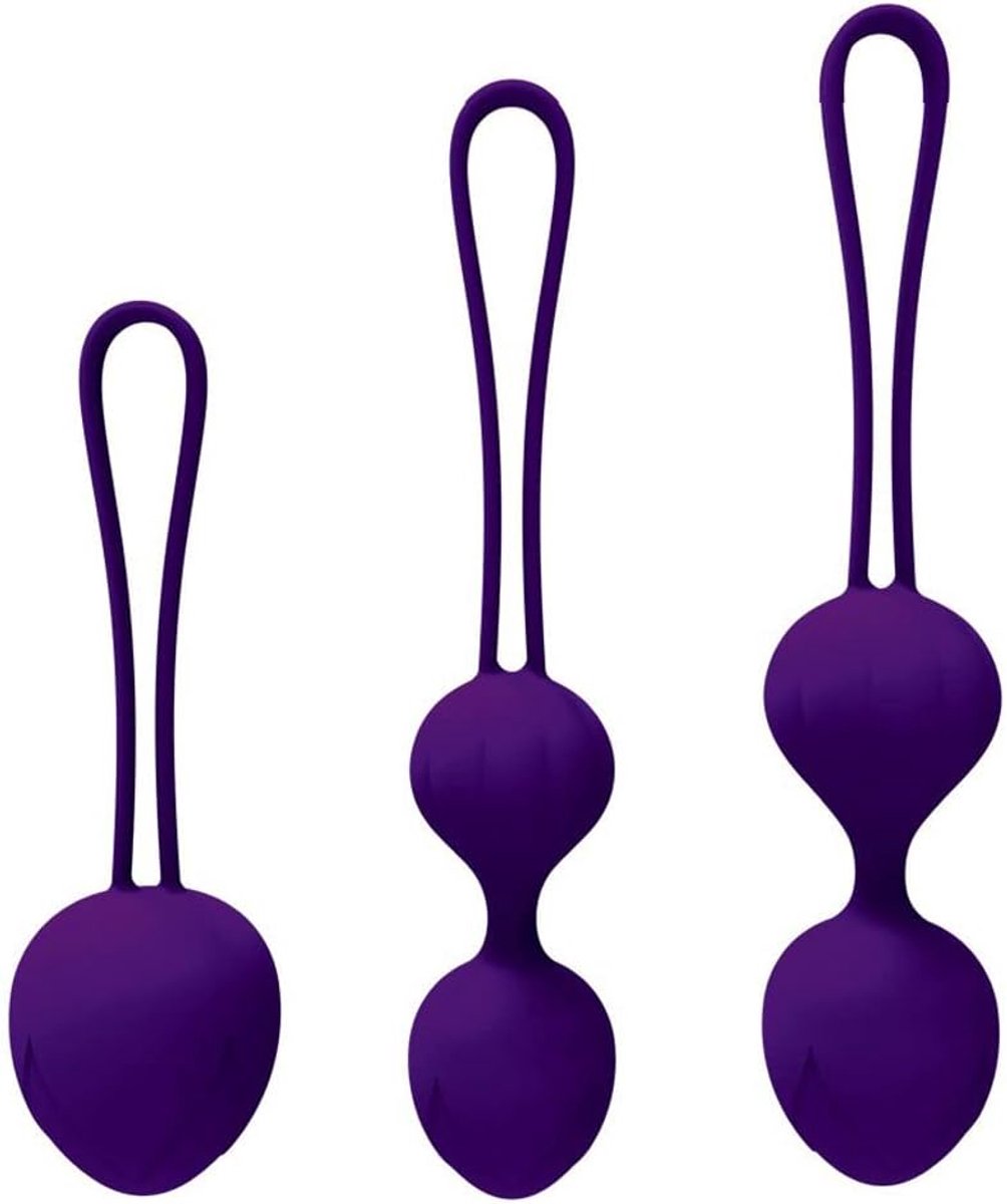 Ball Kit Massager Benwa Bal voor Vrouwelijke Bekkenvloer Oefening Kegel Oefening Gewichtheffen Kit Doctor Voorgesteld voor Blaascontrole (Set van 3)