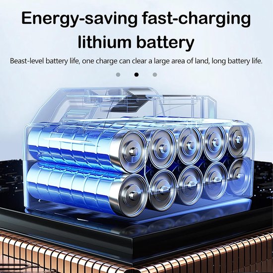 motorhak, 21 V, met 2 accu's met 3000 mAh en 1,3 m handgreep, hak voor de tuin met 4 metalen messen, 10 cm, werkbreedte 10 cm, werkdiepte 235 omw/min, snelheid — afbeelding 4