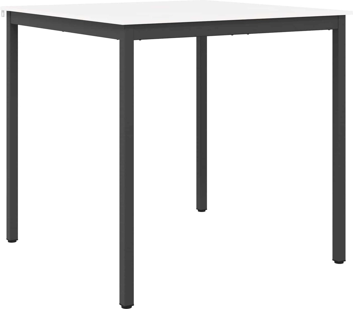 vidaXL Bartafel - Wit - 110 - x - 110 - x - 105 - cm - Massief - grenenhout