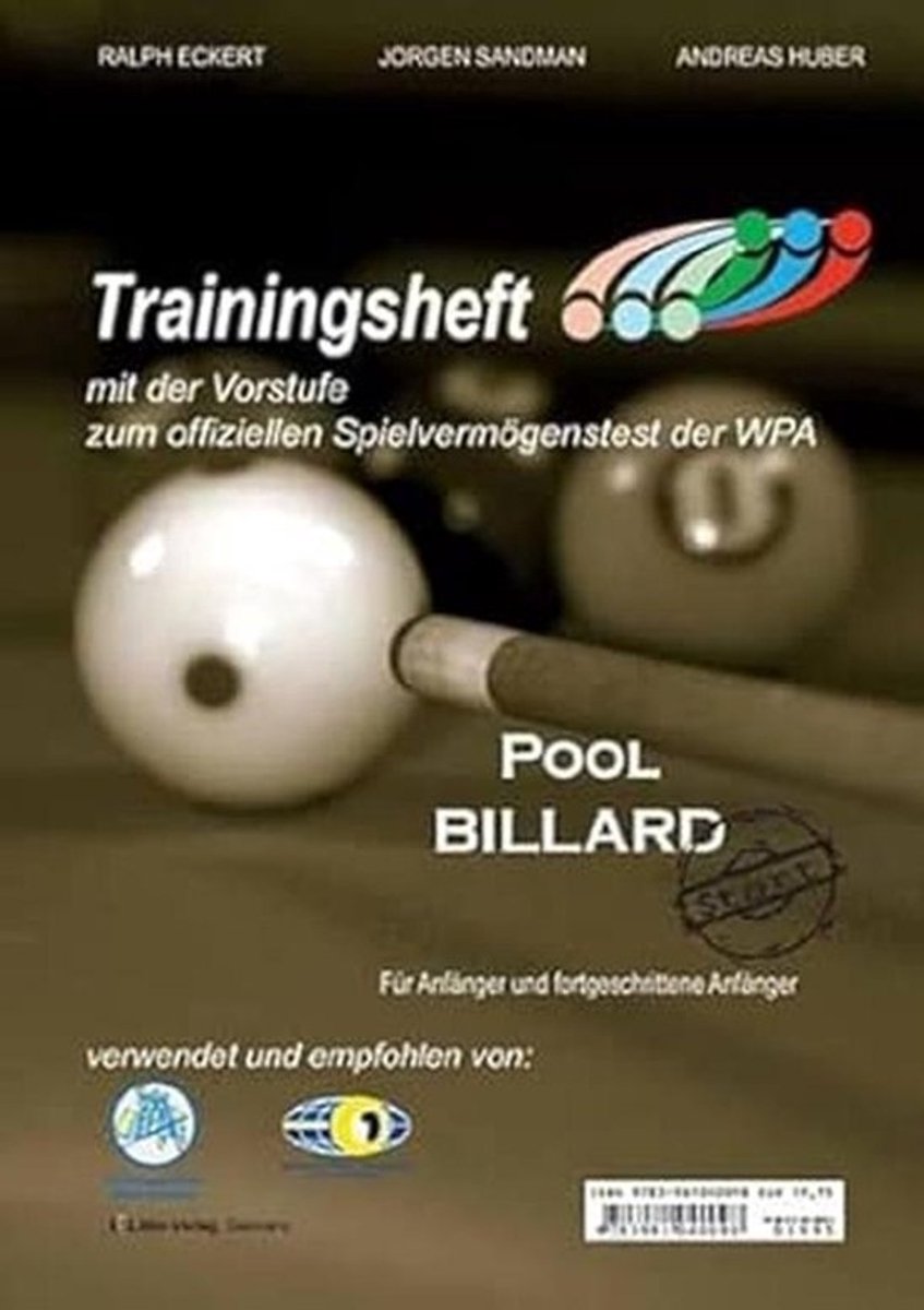 Trainingsheft voor Poolbiljart: Oefeningen en officiële test voor alle leeftijden