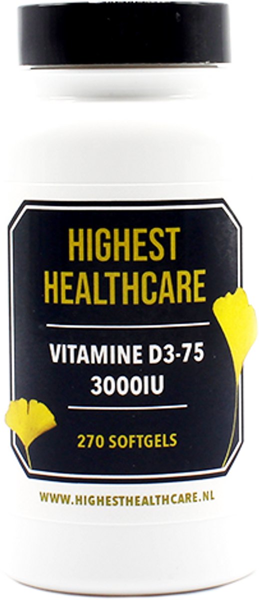 Highest Healthcare Vitamine D3-75 3000IU Softgels
