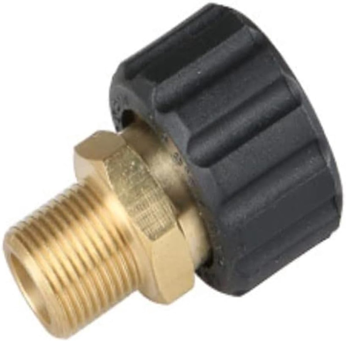 Dailygoods - Drukreiniger Adapter M22 naar 1/4" Quick Connect - Duurzaam Messing
