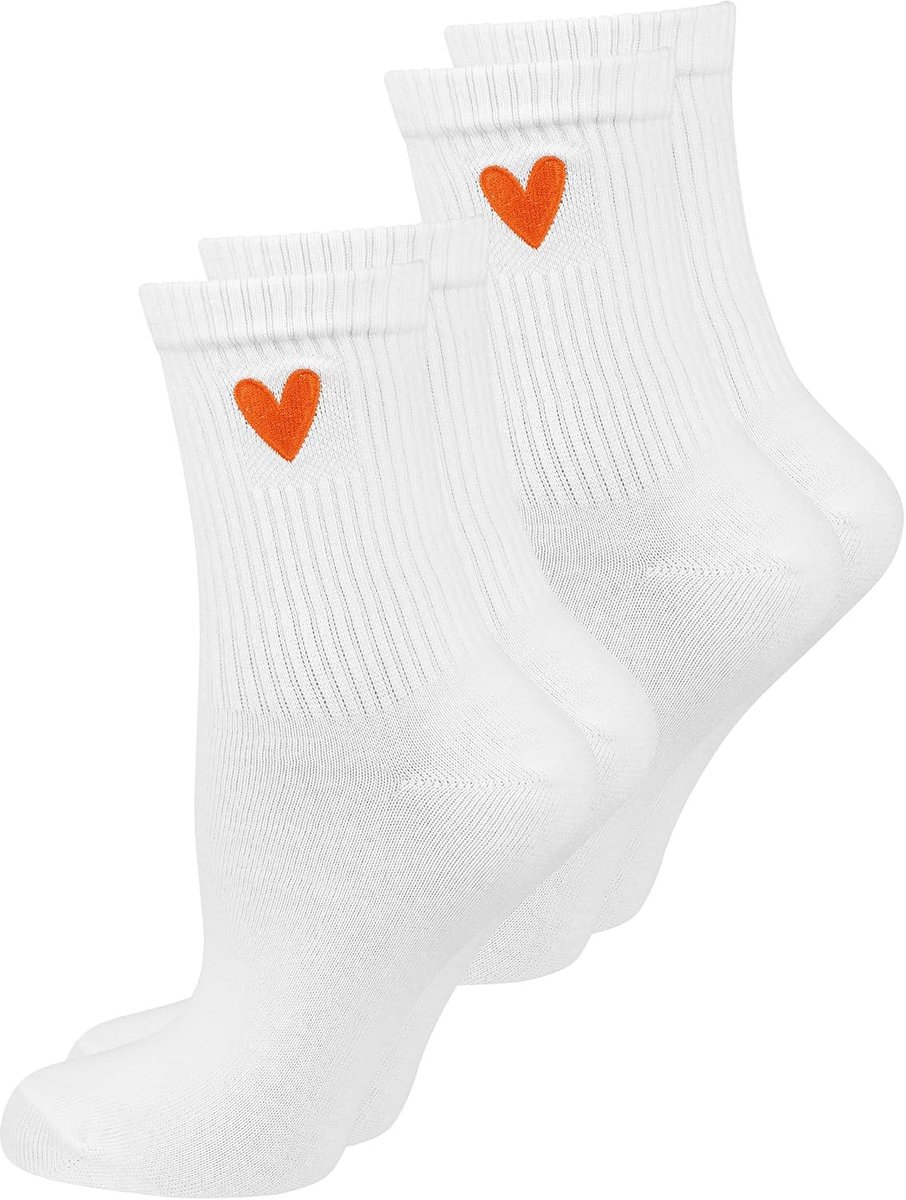 Sokken Unisex tennissokken 35-36 Retro met strepen stamement van katoen ademend zacht huiselijk wit bont dames heren