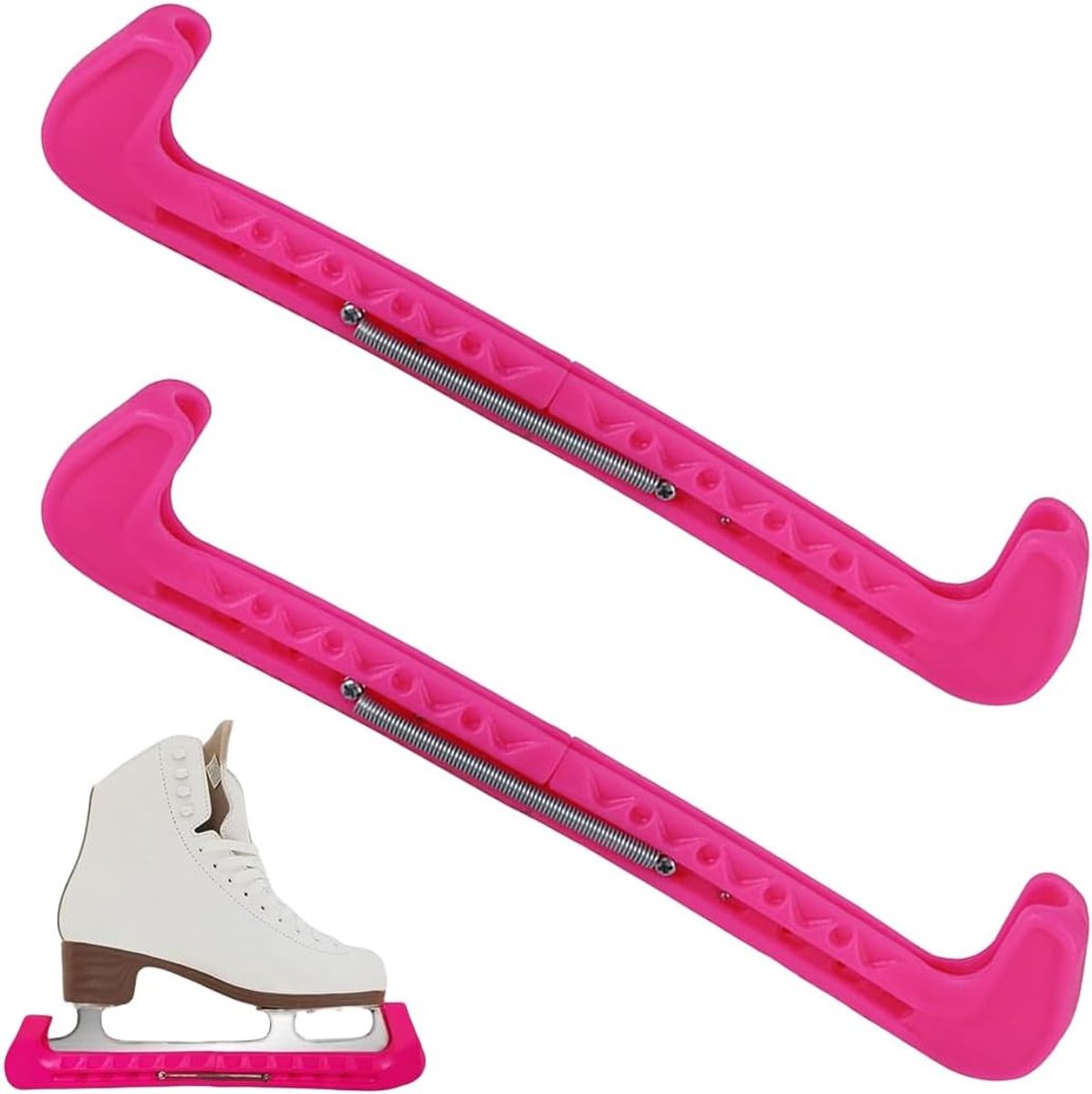 1 paar schaatsbeschermers voor schaatsen, verstelbare spatbescherming, kunstschaatsen, verstelbare schaatsbeschermer, kunstschaats-accessoires, voor de meeste
