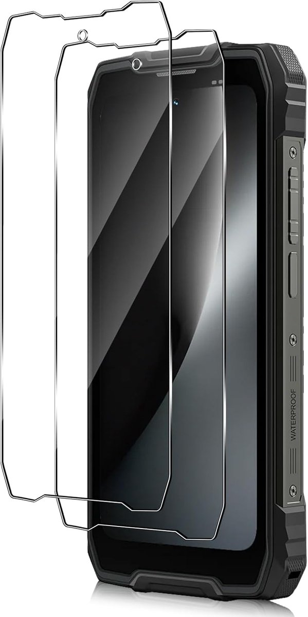 Displaybeschermfolie voor Blackview Rock 2, 2 stuks, gehard glas, krasbestendig, anti-vingerafdruk, luchtbelvrij, hardheidsgraad 9H, 0,33 mm, ultra-transparant, zeer robuust