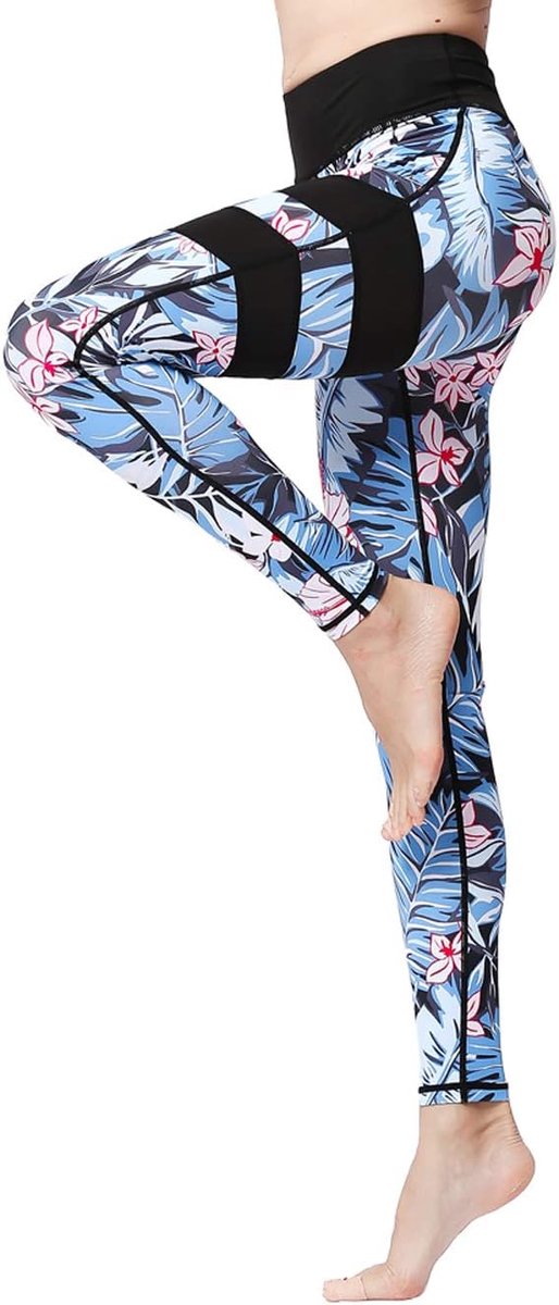 Lange Sportlegging Running Panty Hoge Taille Stretch Fitness Yoga Broek