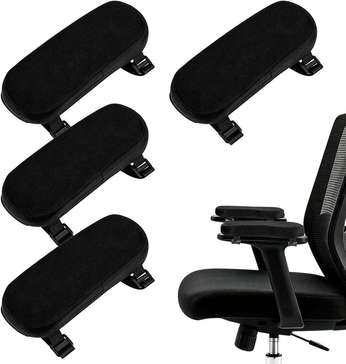 4 x armleuningen pads armleuningen bekleding ergonomische gaming stoel armleuning pad