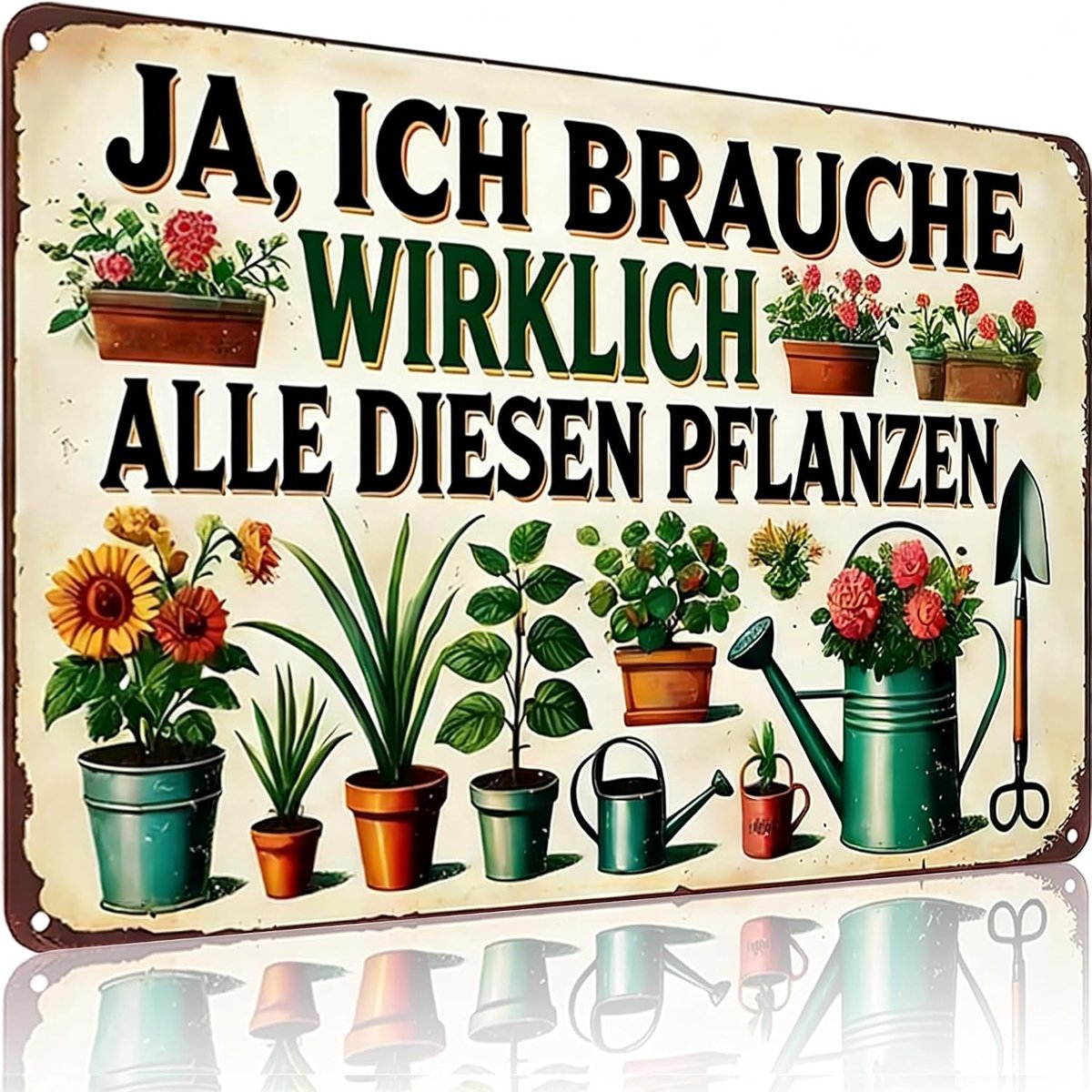 Outdoor Indoor Tuindecoratie Tinnen Bord Retro Afbeelding Tinnen Borden Woonkamer Decor Tuin Vintage Muurborden Wanddecoratie Grappige Geschenken Badkamer Decoratie Buiten Accessoires Bord