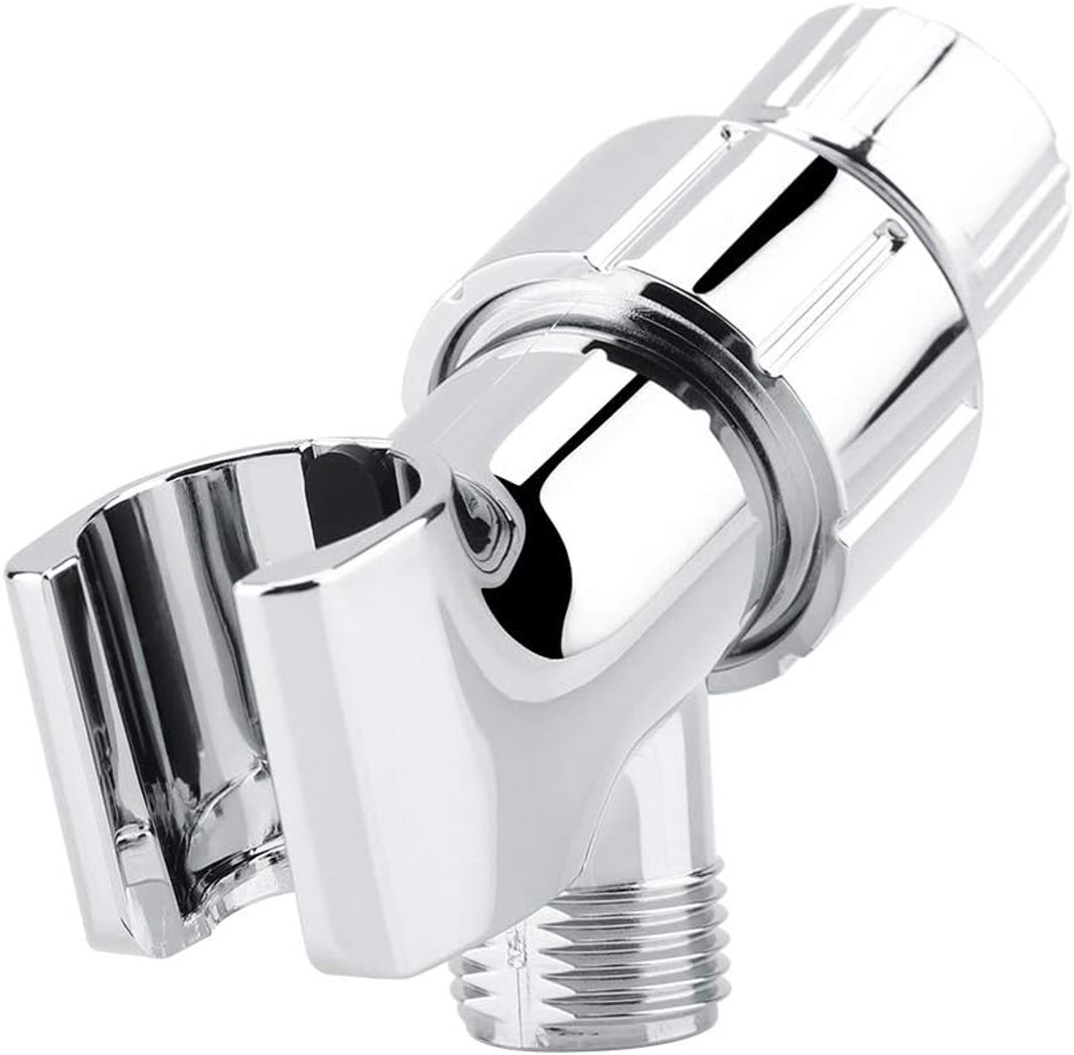 Douche Arm Houder Verstelbare Beugel Douchekop Houder Douche Arm Adapter voor Handdouche Universele Muur Haak Beugel Gepolijst Chroom
