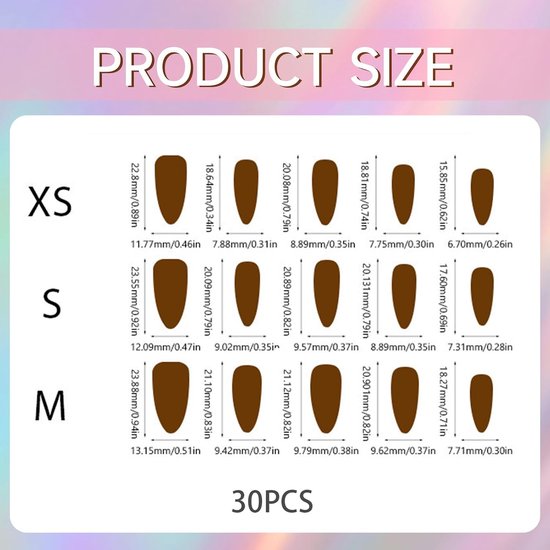 30 stuks zomervruchten press on nagels, 3D bosbessen citroen Franse kunstnagels met kleefpads set, schattige strik amandel kunstnagels — afbeelding 2
