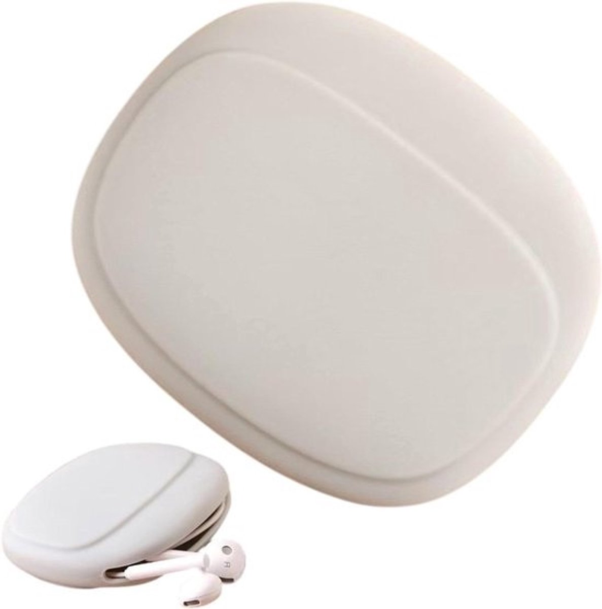 Houder voor oordopjes, oordopjesdoosje | Siliconen zakje portemonnee organisatie datakabel opbergdoos - Draagbare oordopjes-etui, tasaccessoires voor dames, heren, volwassenen