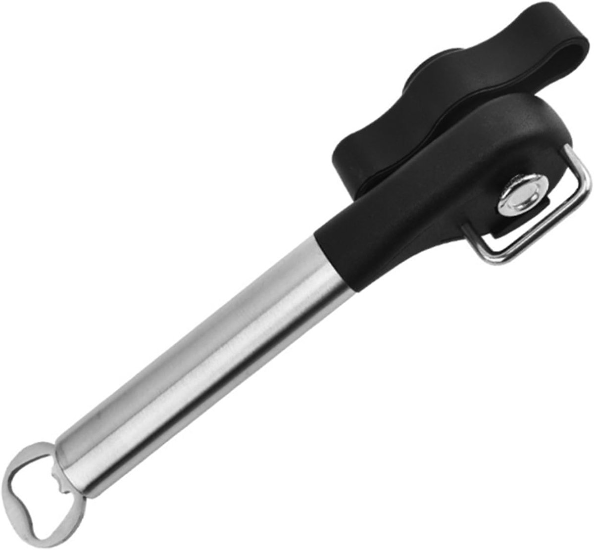 Dailygoods- Blikopener 2-in-1 - Roestvrij Staal - Veiligheidsflessen - Gebruiksvriendelijke Grip - Eenvoudig Pop-top Blikjes Openen - Afmeting 22 x 6