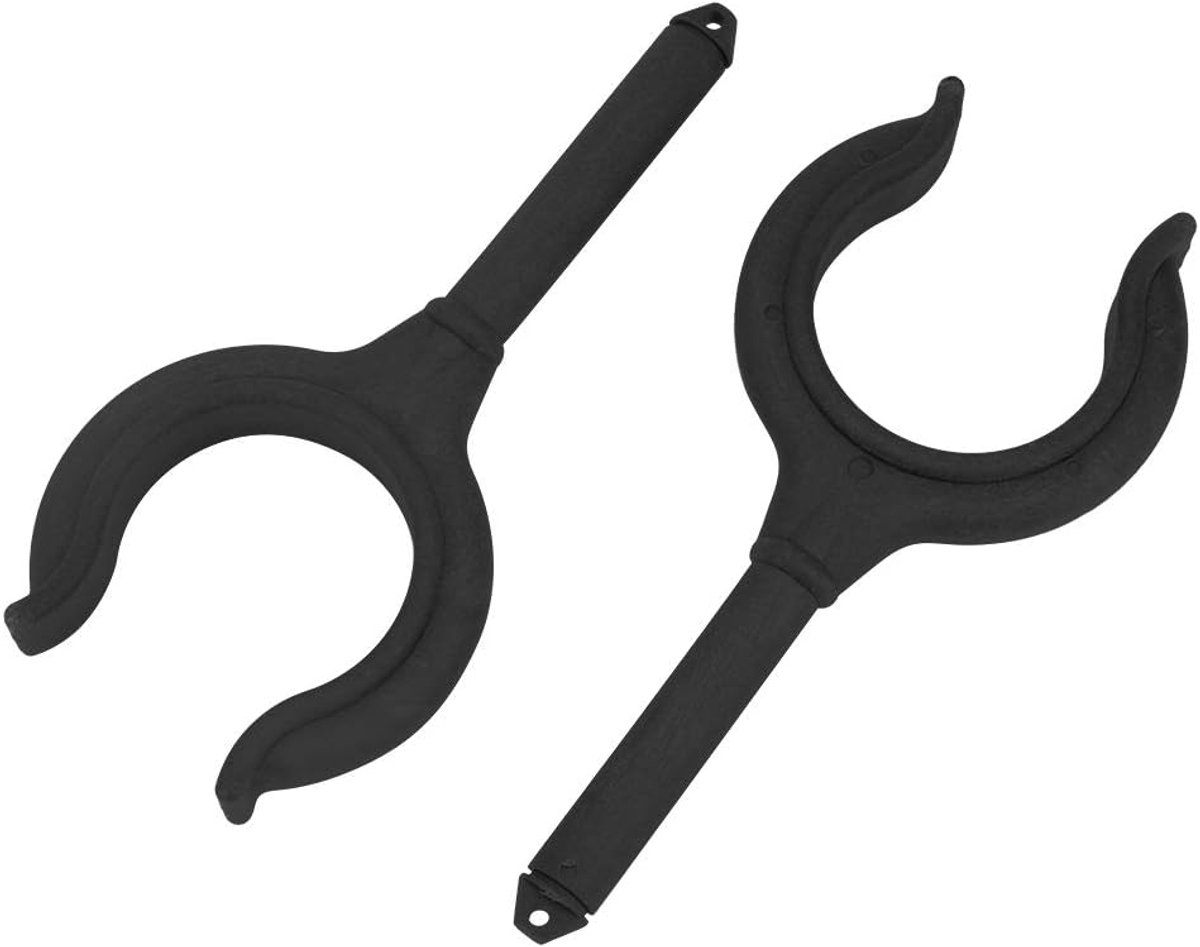 Dailygoods- Roeihaken 2 Stuks - Plastic - Antislip - Lichtgewicht - Stevige Beugel - Geschikt voor Kayak/Dinghy - Roeihakenhouder