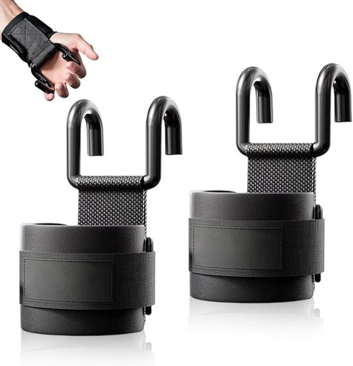 Padded Polsbescherming voor Krachttraining, Fitness, Powerlifting en Gewichtheffen met Pull-Up Bar en Versterkte Grip