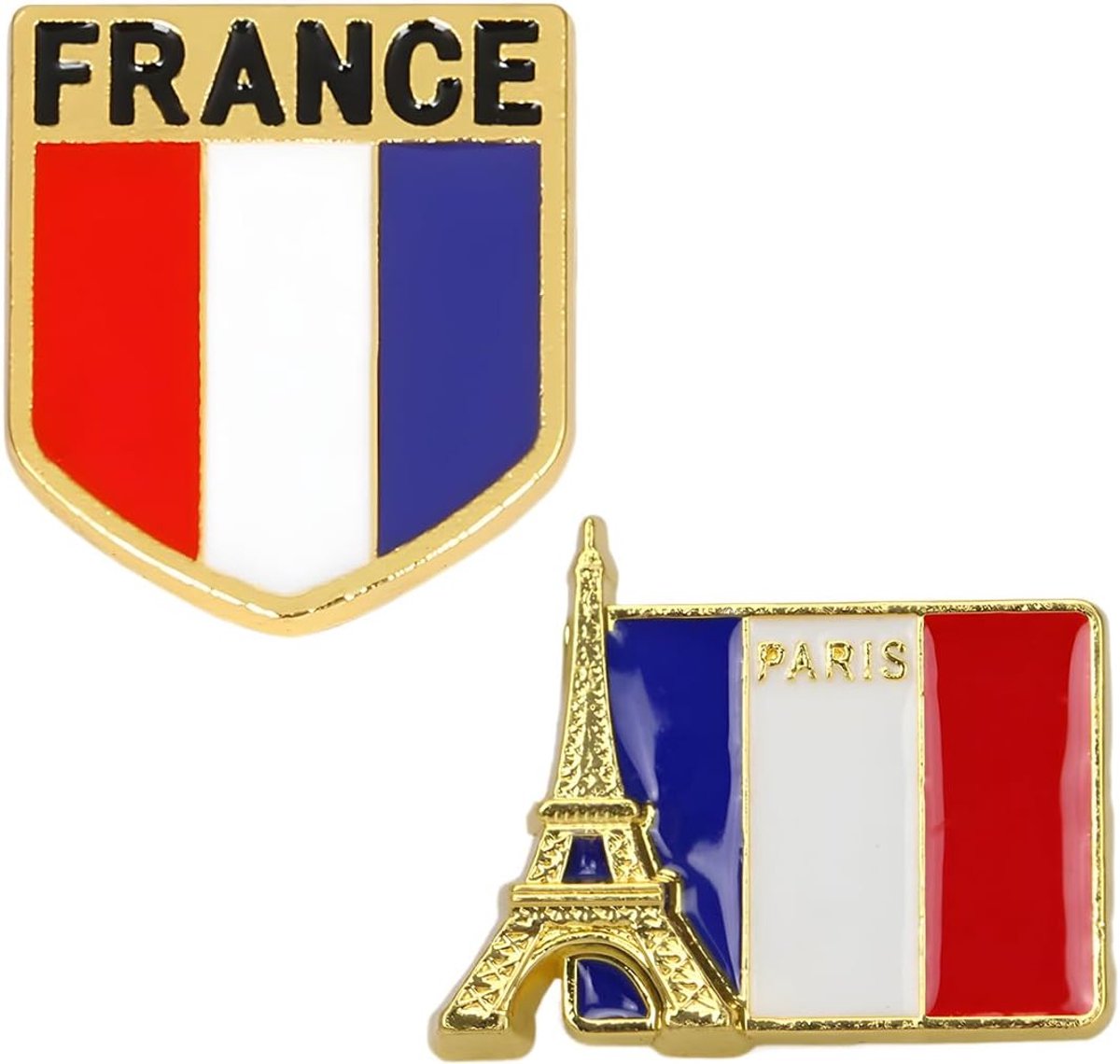 2 stuks Franse Republiek Vlag Pin Pin Pin Pin Pin Pin Badge Frankrijk Vlag Nationale Vlag Accessoires Nieuwigheid