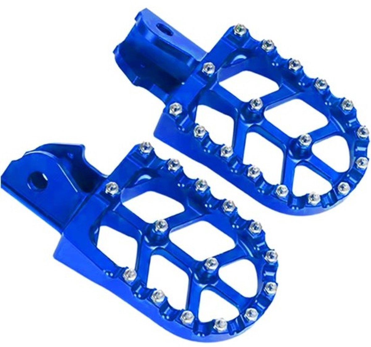 Fiets Pegs - Motorsteunen - Offroad Rijden - Verbeterde Tractiecontrole - 12.9 x 5.7 cm - Blauw