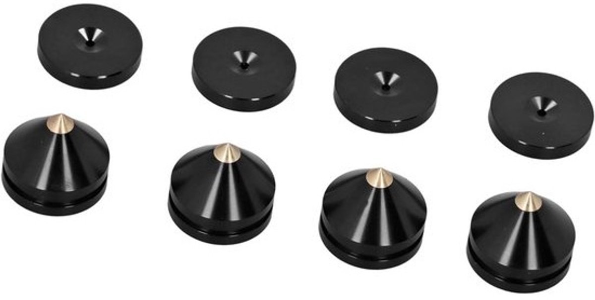 Speaker Spikes - Isolatie Pads - Geluid Verbeteren - Eenvoudige Montage - 20x23mm - Zilver
