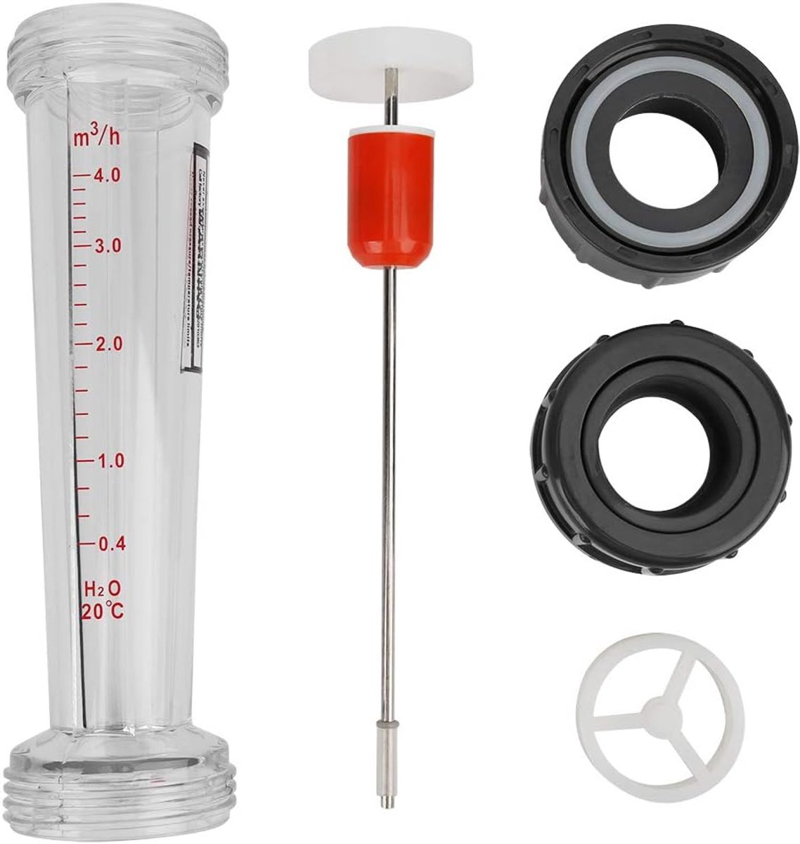 0.4-4m³/H Plastic Buis Type Vloeistofflowmeter, LZS-32(D) Hoge Nauwkeurigheid Vloeibaar Water Flow Meter Waterflow Meter Vloeistof Meetinstrument