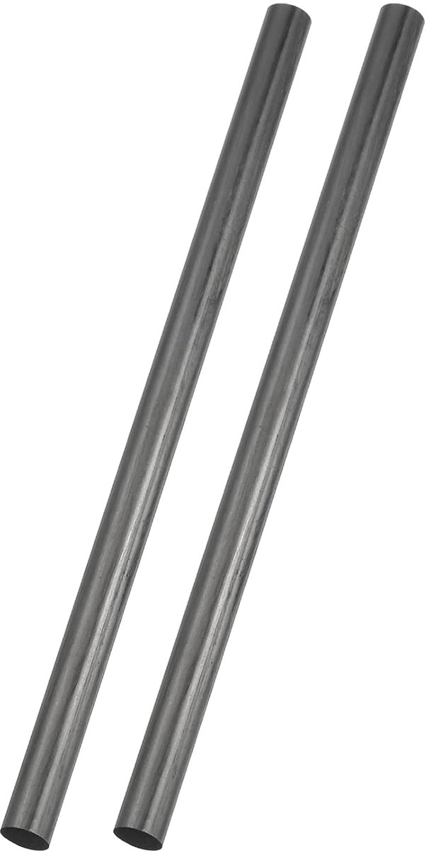 2 stangen van koolstofvezel, 8 mm, diameter 153 mm, lengte 5/16 inch x 6 inch, ronde stang, mat, voor drakenvleugels, quadcopter, vliegtuig, RC modelauto, handwerk, doe-het-zelf