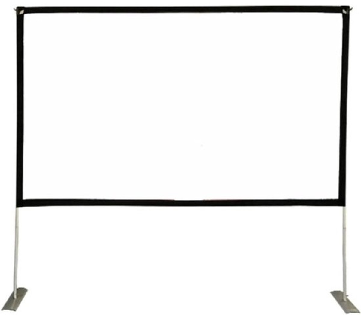 Projectiescherm - Filmscherm Beamer - Buitenfilms Kijken - Opvouwbaar Polyester - 100 inch 16:9 - Wit