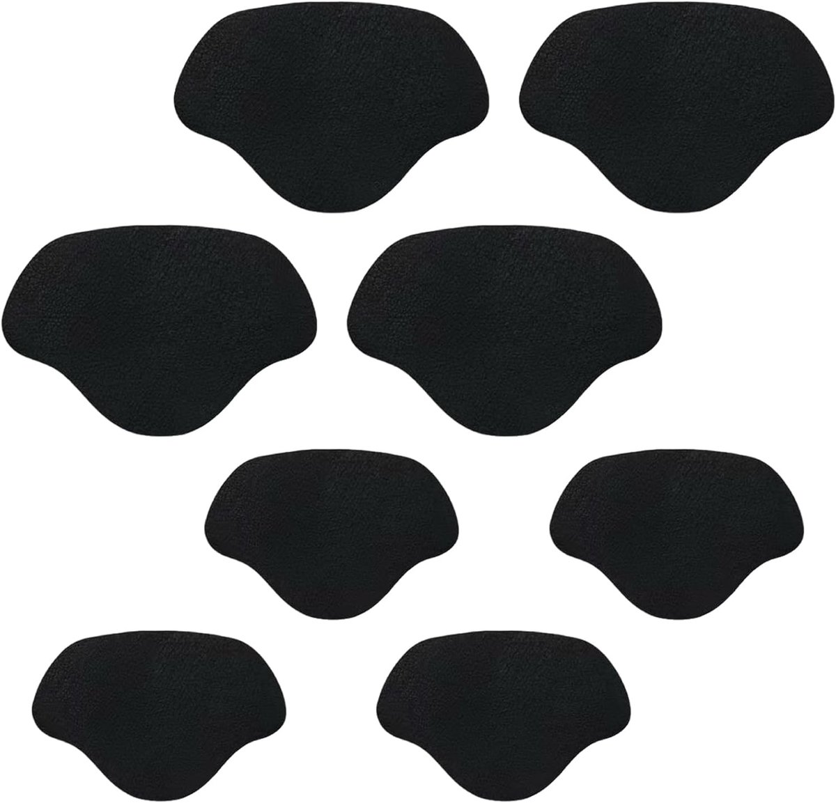 4 paar schoenpatches, reparatie van binnenschoenen, reparatiepatches voor gymschoenen, zelfklevend, om gaten te voorkomen, voor de meeste schoenen (zwart)
