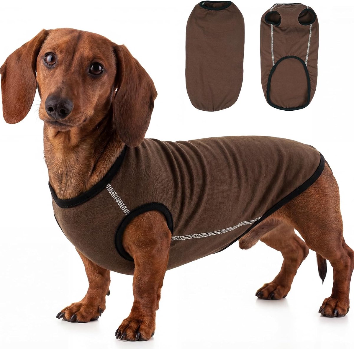 trui voor kleine honden XS - Lichte fleece trui, rekbaar hondenshirt voor mini-teckel lente, zomer, herfst, winter