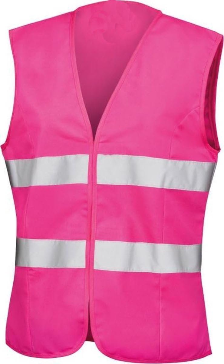 Veiligheidsvestje - Roze Hesje - Reflecterend vest - Veiligheidsvestje - Veiligheidshesje - Hesje - Fluoriserend hesje - Wegenbouw - Veiligheidsvest - L - Verkeer
