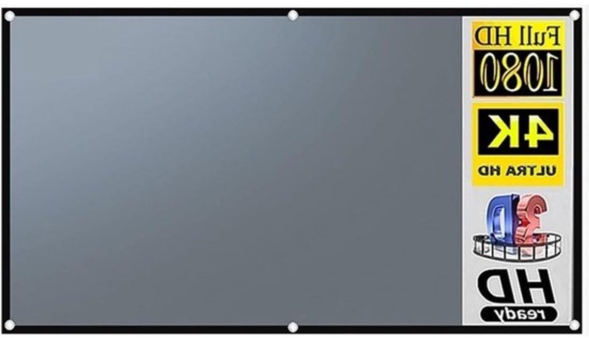 Projectorscherm - Projectiescherm - Thuisbioscoop - Antilicht Coating - 133 inch - Grijs