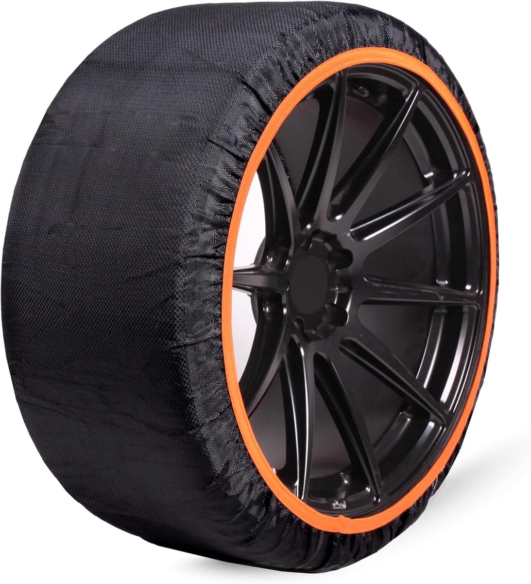Sneeuwsokken - Maat XXL - Goedgekeurd 16662-1 Europa - Compatibel met 4x4 voertuigen, elektrische voertuigen, bestelwagens en commerciële voertuigen <3.5T. (XXL)