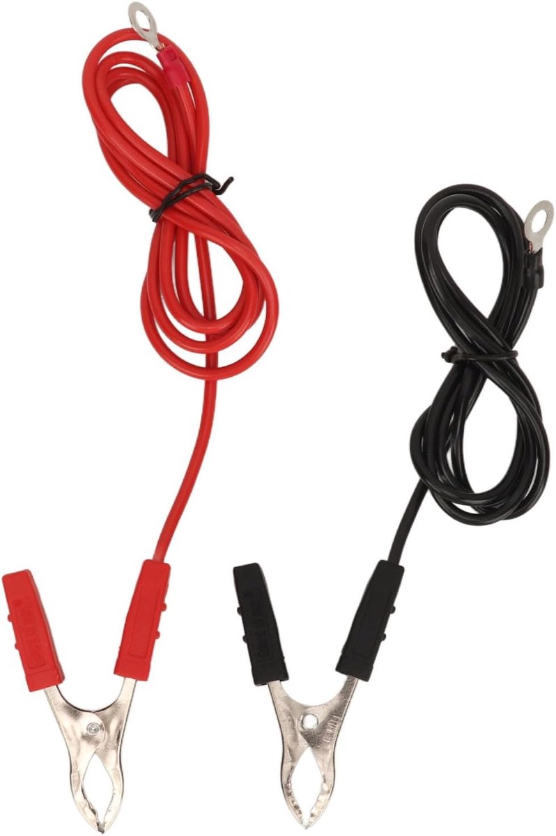 2 Stuks Batterij-omvormerkabels, Batterijdraden, Batterijverlengsnoer, Vervanging Van Batterijkabels Met Klemmen Oogje Terminal Onderhoud Essentiële Gereedschappen