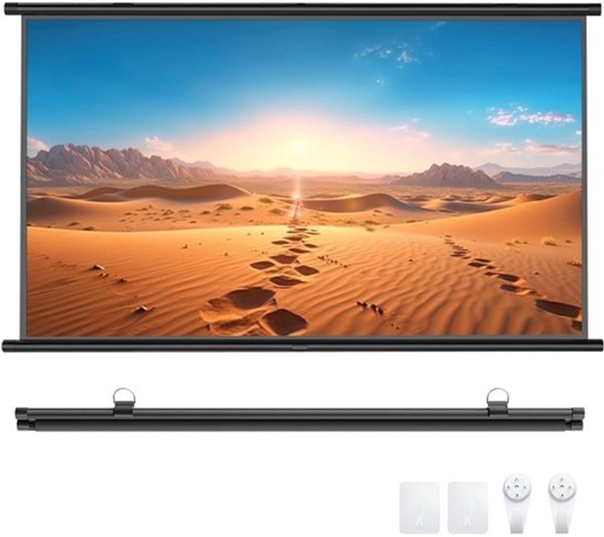 Projectorscherm - Projectiescherm Beamer - Thuisbioscoop Creëren - 178 Graden Kijkhoek - 60 Inch - Wit