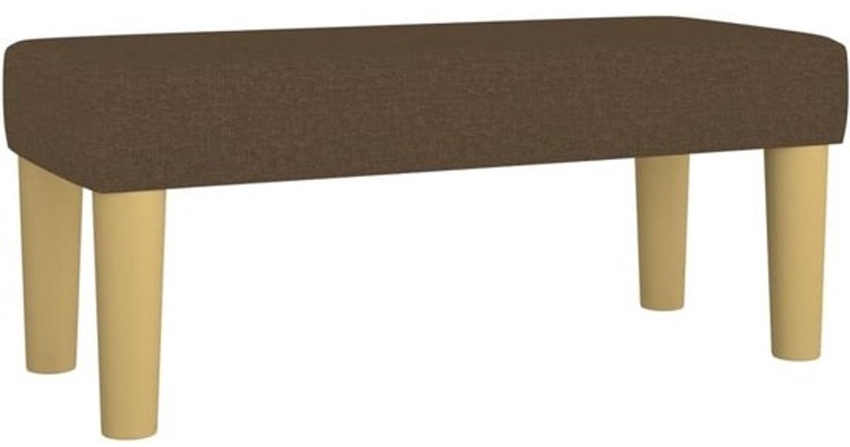 Zitbank 70x30x30cm weefsel bruin
