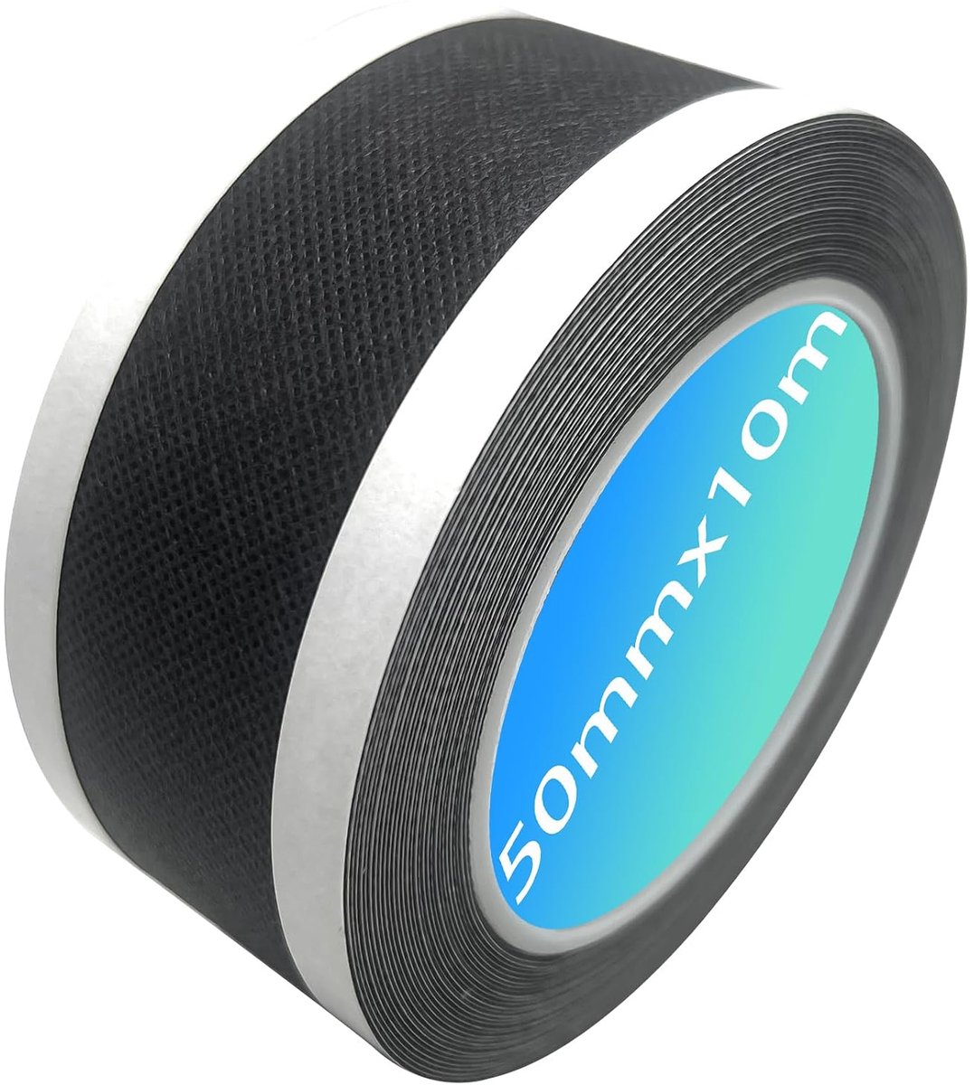 Plakband, anti-stoftape, 10 m, zelfklevende randsluitband voor voetplaten en holle wandplaten van 25-32 mm (50 mm breed)