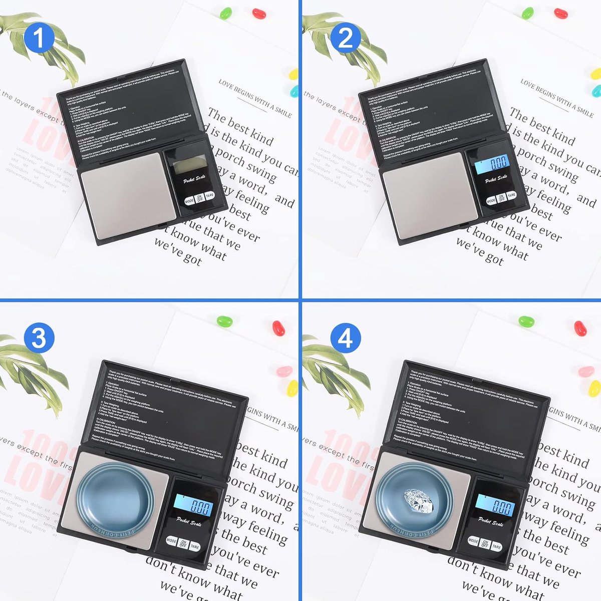 500 g/0,01 g zakweegschaal, 500 x 0,01 g, digitale zakweegschaal, precisieweegschaal, mini-keukenweegschaal, digitale weegschaal, goudweegschaal, muntweegschaal, multifunctioneel voor keuken, thee,