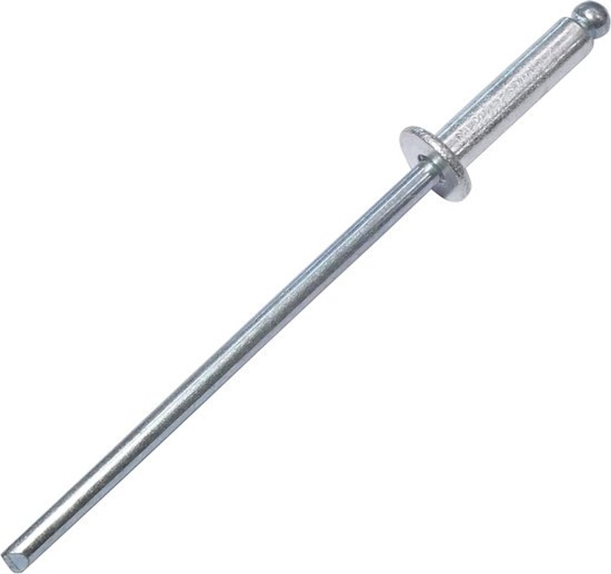 Set van 100 Standaard Popnagels Ø2.4x10mm Aluminium/Staal - DIN 7337 A Klinknagels