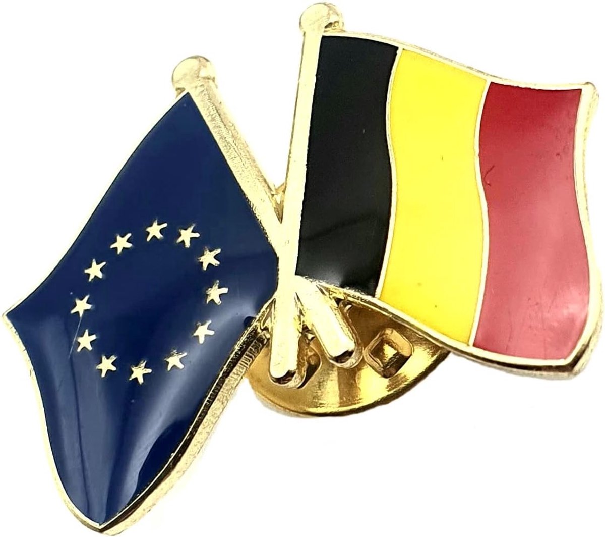 Europese Unie Europa Belgisch België Metalen glazuur Land Vlag Pin Badge Vriendschap Samen, Metaal