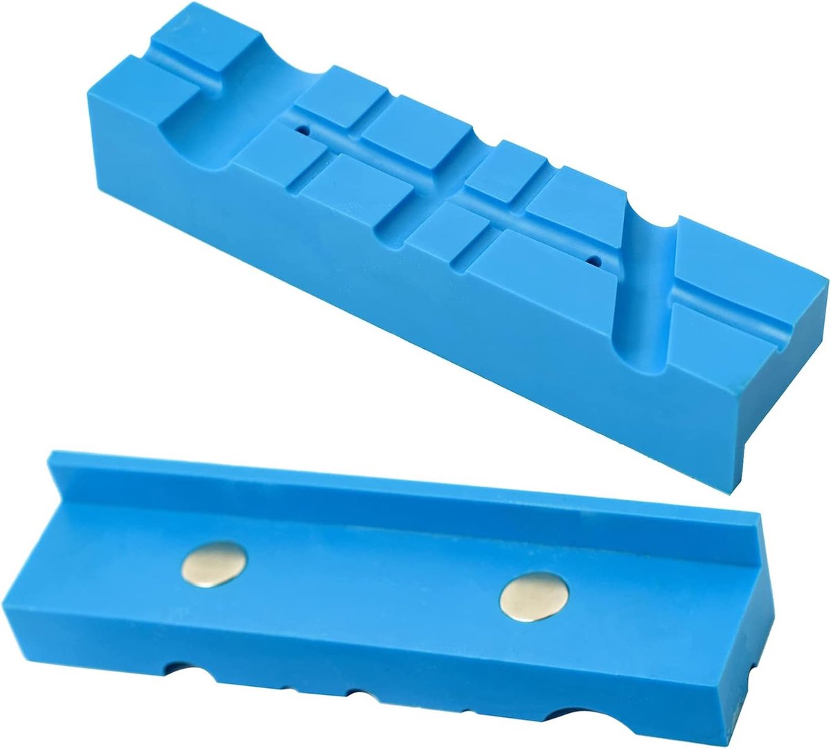 Dailygoods- Vise Kaak Pads Duurzaam - Magnetische Covers - Multi-Groove Ontwerp - Universele Bankschroef - Zachte Kaken - Eenvoudig te Installeren - B