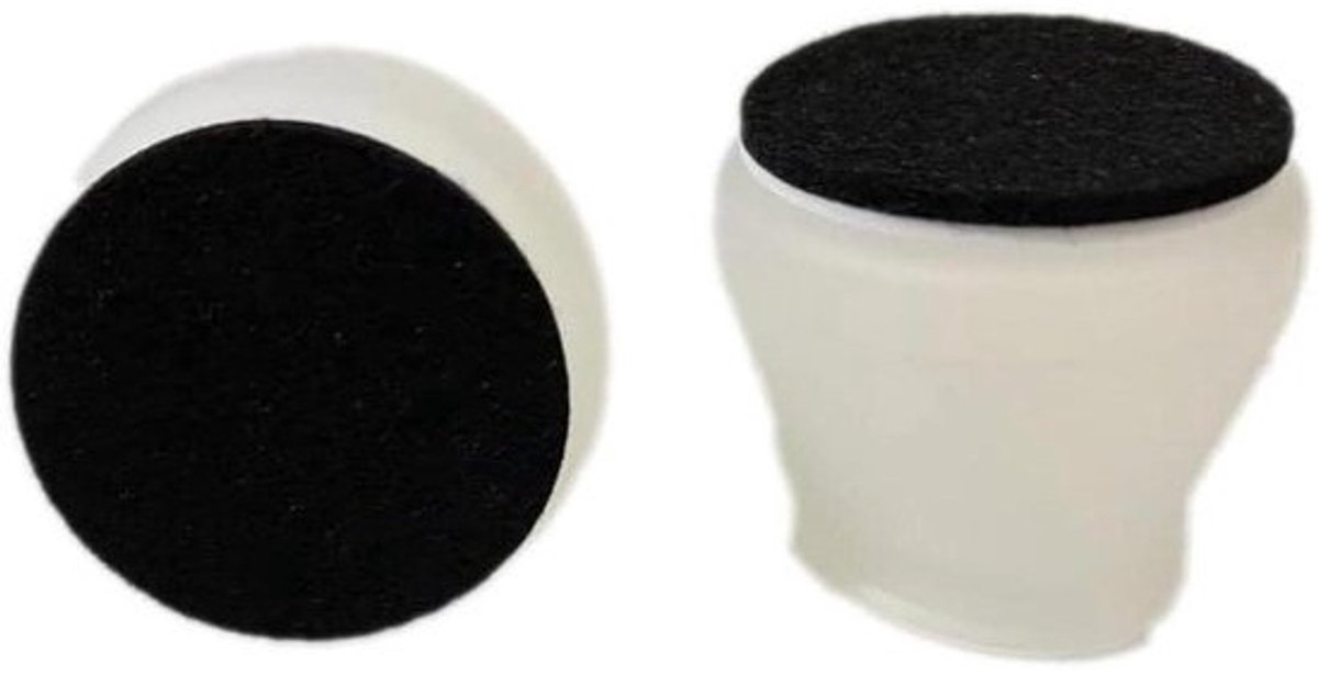 Stoelpootdoppen - Beschermdoppen Vloerbeschermers - Meubels Beschermen - Zonder Gereedschap - 8 stuks - Wit