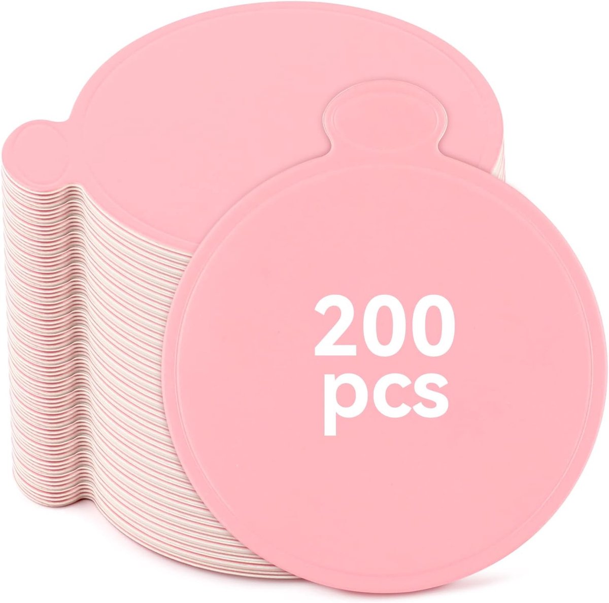 200 Pack Mini Cake Boards Ronde Cake Boards 8cm/3,14 inch Wegwerp Dessert Boards voor Cupcakes Mousse Mini Desserts Bruiloft Verjaardagsfeest Display Food Grade Cake Display Boards voor Cake DIY (Roze