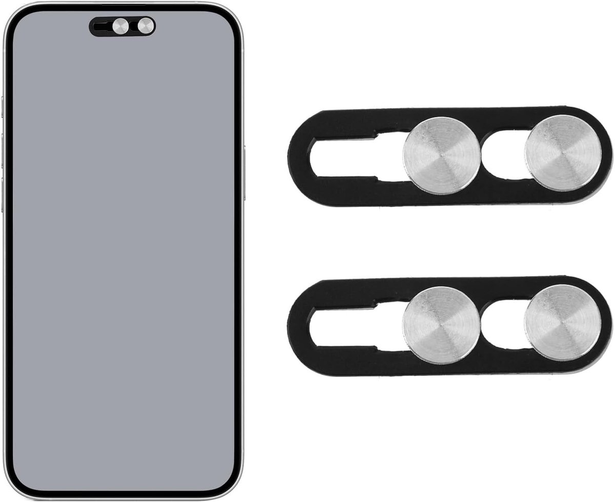 2st Frontcamera Covers, Duurzame Frontcamera-Coverbeschermer Praktische iPhone Accessoires Compatibel met iPhone 16-Serie/15-Serie/14 Pro/14 Pro Max
