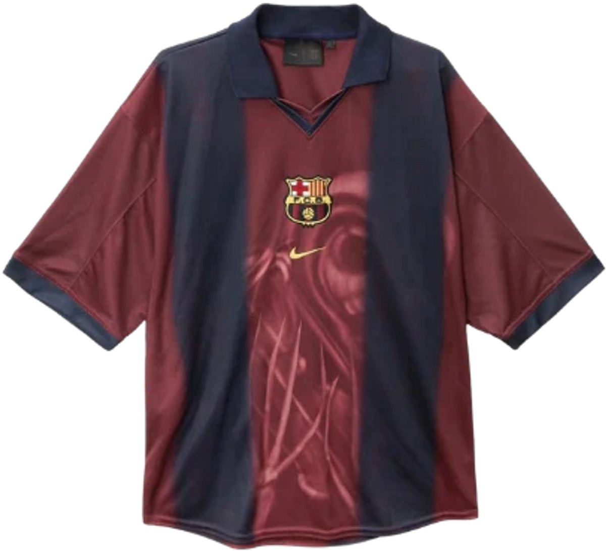 Travis Scott x Nike x FC Barcelona Retro 2000/01 Home Skeleton Jersey Multicolor